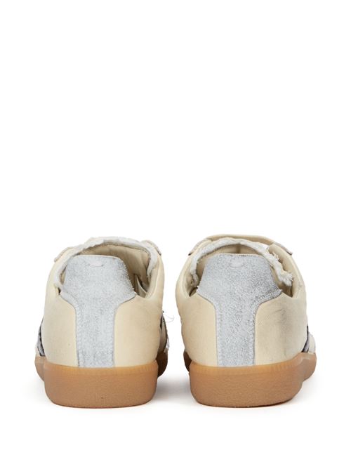 Sneakers ecru/nera chiusura frontale MAISON MARGIELA | S57WS0505P8153HA771